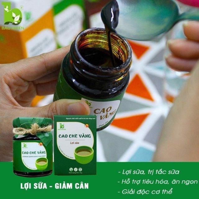 Cao chè vằng lợi sữa giảm cân bảo nhiên