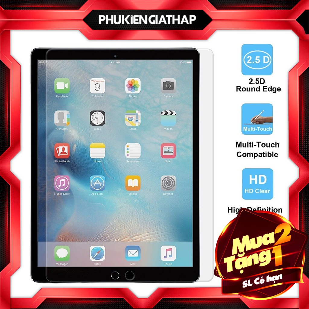 [Mã ELFLASH5 giảm 20K đơn 50K] Kính cường lực iPad Pro 12.9 2017 (trong suốt)