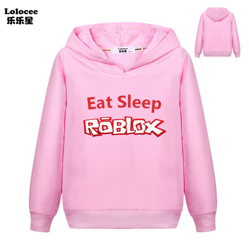 Áo Hoodies In Hình Game Eat Sleep Roblox Dành Cho Bé Trai