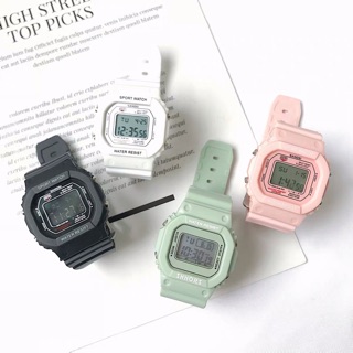 [SALE] ĐỒNG HỒ THỂ THAO NAM NỮ SHHORS FASHION SPORT MẶT VUÔNG