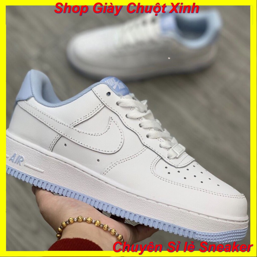 [Free Ship]Giày  AF1 trắng ĐẾ XANH 1:1 FULL BOX