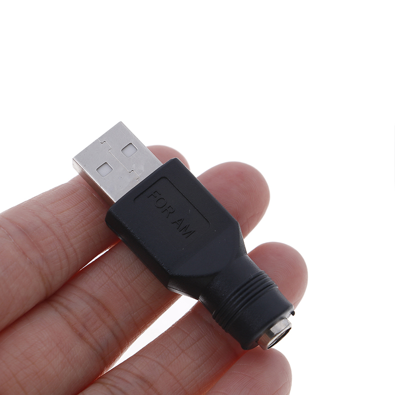 DC Bộ 2 Đầu Chuyển Đổi Usb Cái Sang 5.5mm X 2.1mm