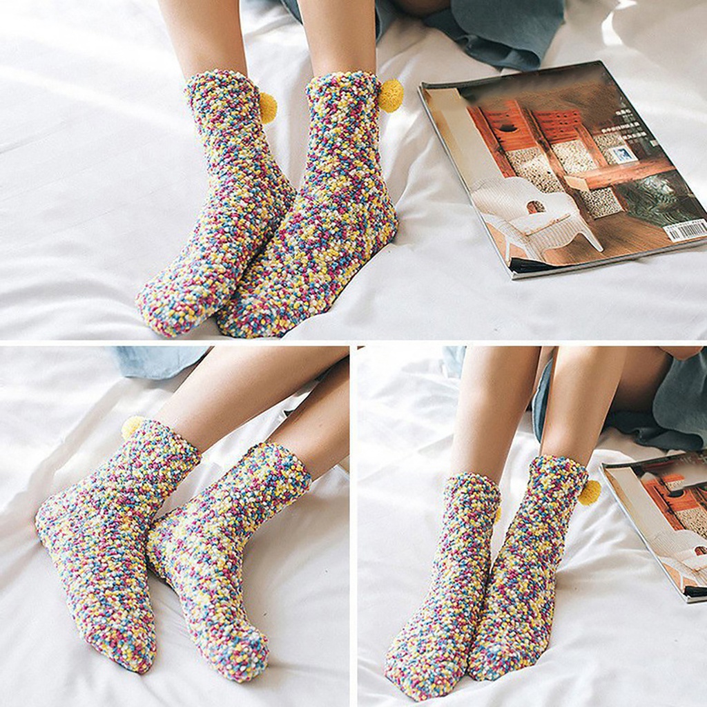 Vớ Cotton Dày Ấm Áp Cho Nữ