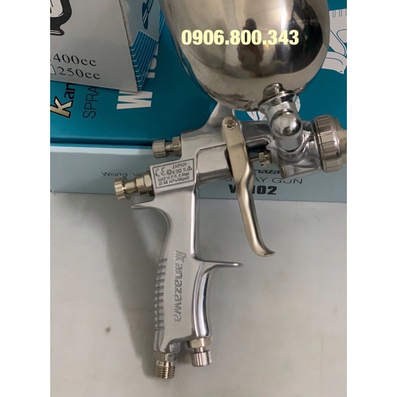 Súng Phun Sơn W102 KANAZAWA Đài Loan Kim béc 1.0mm