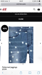 Quần legging jean H&M