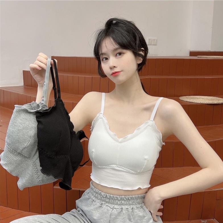 ❤️ Áo Bra Nữ Myna 2 Dây Cotton Dáng Lửng Có Đệm Ngực Trend Mới 262 ❤️