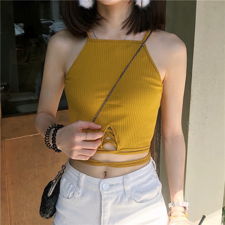 áo croptop đan dây