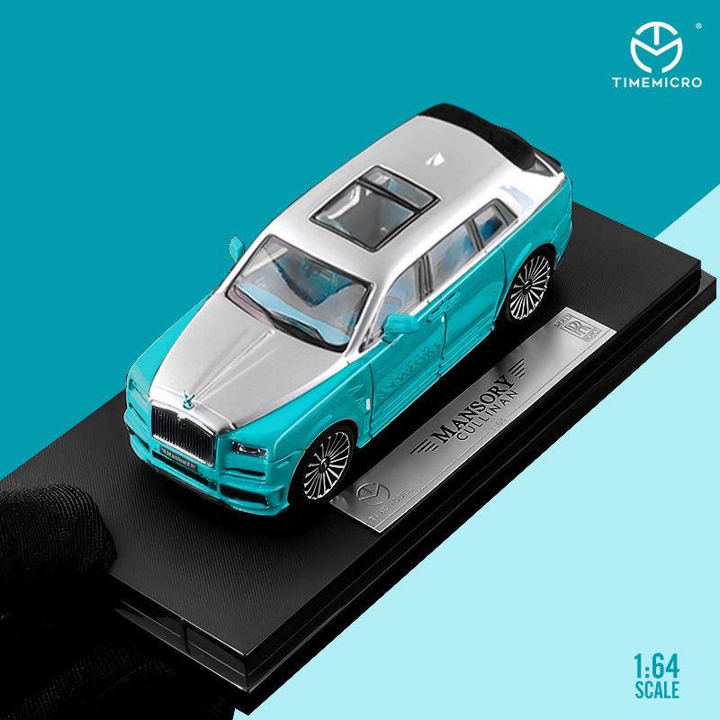 TimeMicro 1:64 Rolls Royce Cullinan Tiffany Blue Die-casting Mô hình xe hơi Bộ sưu tập đồ chơi quà tặng