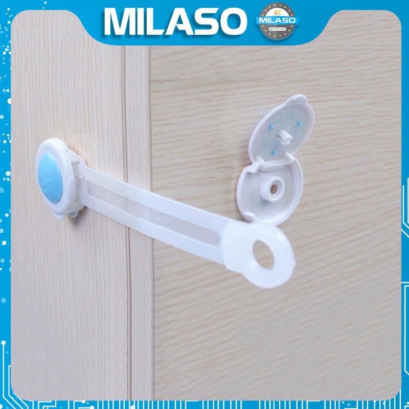 Khóa tủ lạnh MILASO khóa tủ gỗ, ngăn kéo, bồn cầu an toàn cho bé HG-001125