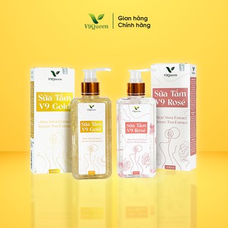 Sữa Tắm Trắng Da, Hương Nước Hoa Quyến Rũ (V9 Gold + V9 Rosé) 200ml/Chai
