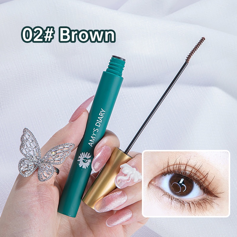 🌈Mascara chuốt mi mảnh tơi AMY's DIARY vỏ xanh vàng luxury AM6838
