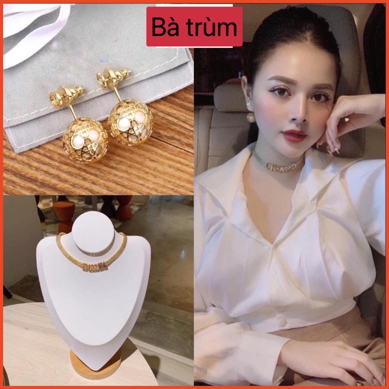 Vòng cổ chaneI siêu xinh chocker