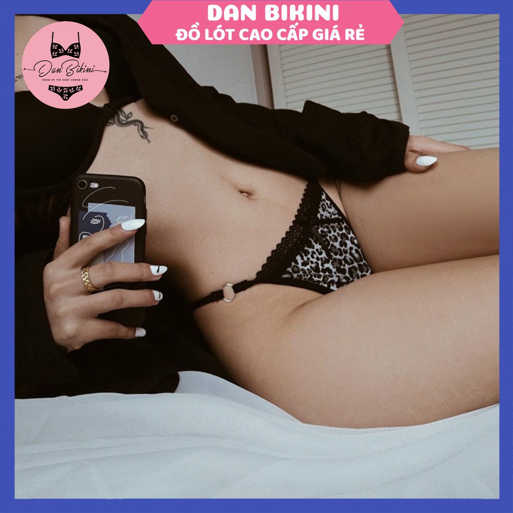 Quần Lót Lọt Khe - Quần Lót Ren Nữ Lọt Khe họa tiết hổ báo sexy quyến rũ mã 2227