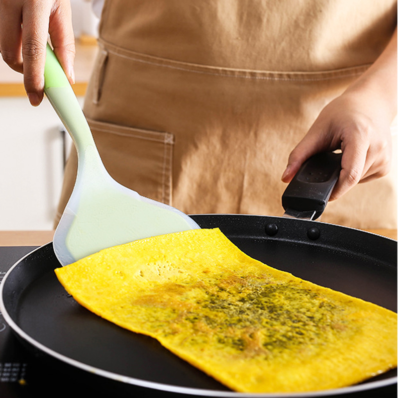Xẻng Lật Thực Phẩm Chống Dính Bằng Silicon