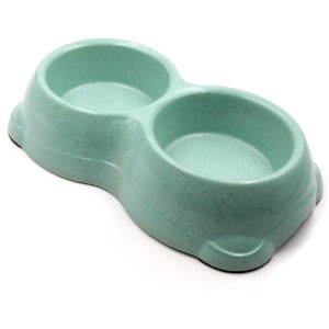 Chén ăn cho thú cưng TRUSTIE  PET BOWL DUAL (PINK/BROWN/TURQUOISE) (290g)