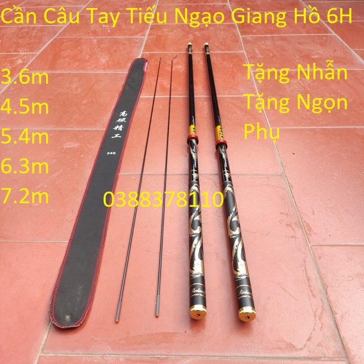 Cần Câu Tay Tiếu Ngạo Giang Hồ 6H Tặng Nhẫn, Tặng Ngọn Phụ