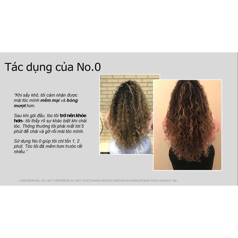 Siêu phẩm 2021 Olaplex No0 phục hồi cho tóc yếu, nhũn nát tại nhà. Kết hợp cùng No3 tăng 68%.