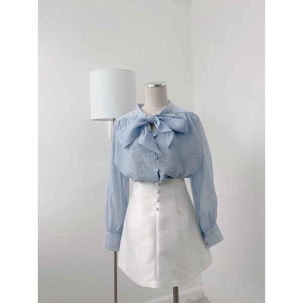 Áo sơ mi xanh pastel BLUE - Hàng thiết kế bởi Jang Closet