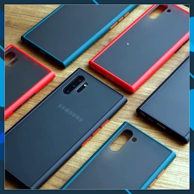Ốp lưng trong nhám Samsung Galaxy Note 10 Plus viền dẻo màu chống sốc