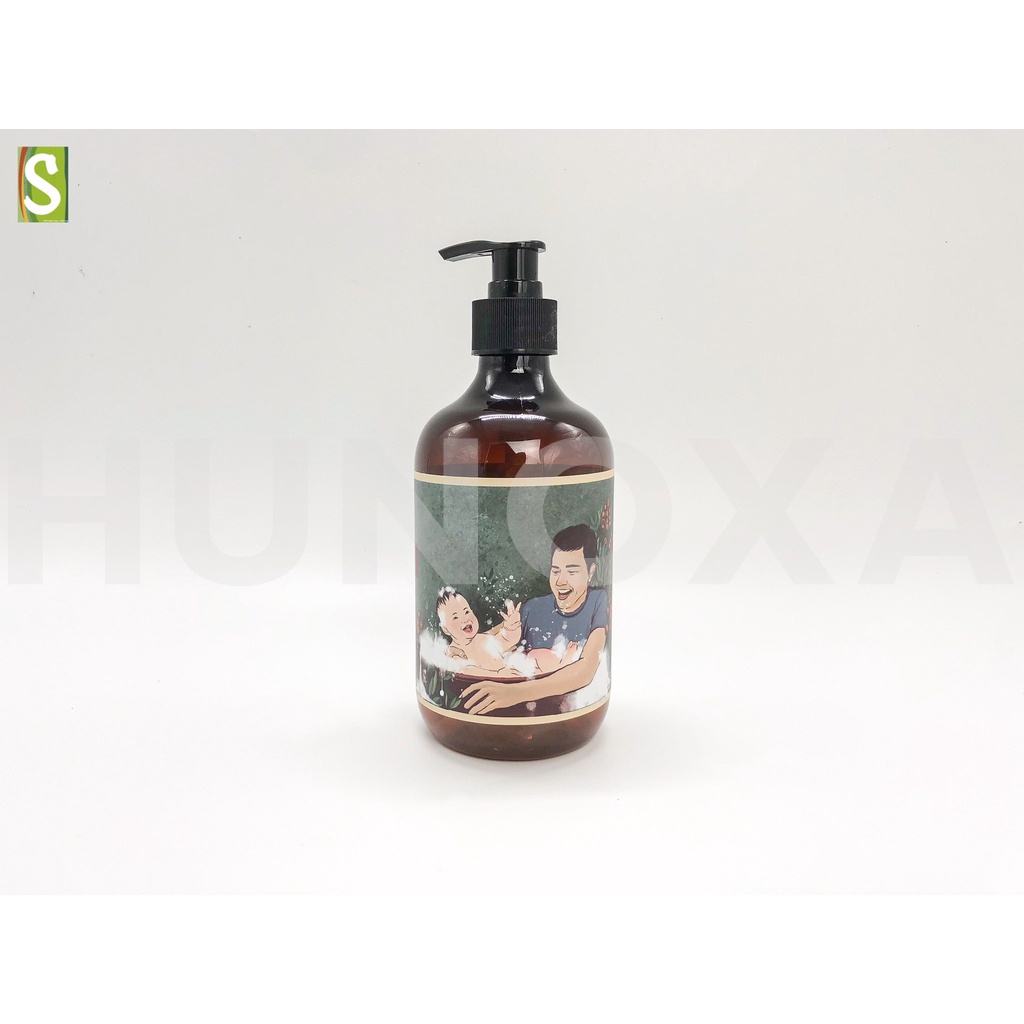 Dầu tắm bồ hòn Sinh Dược chiết xuất 100% từ thiên nhiên dung tích 100ml và 500ml - HUNOXA