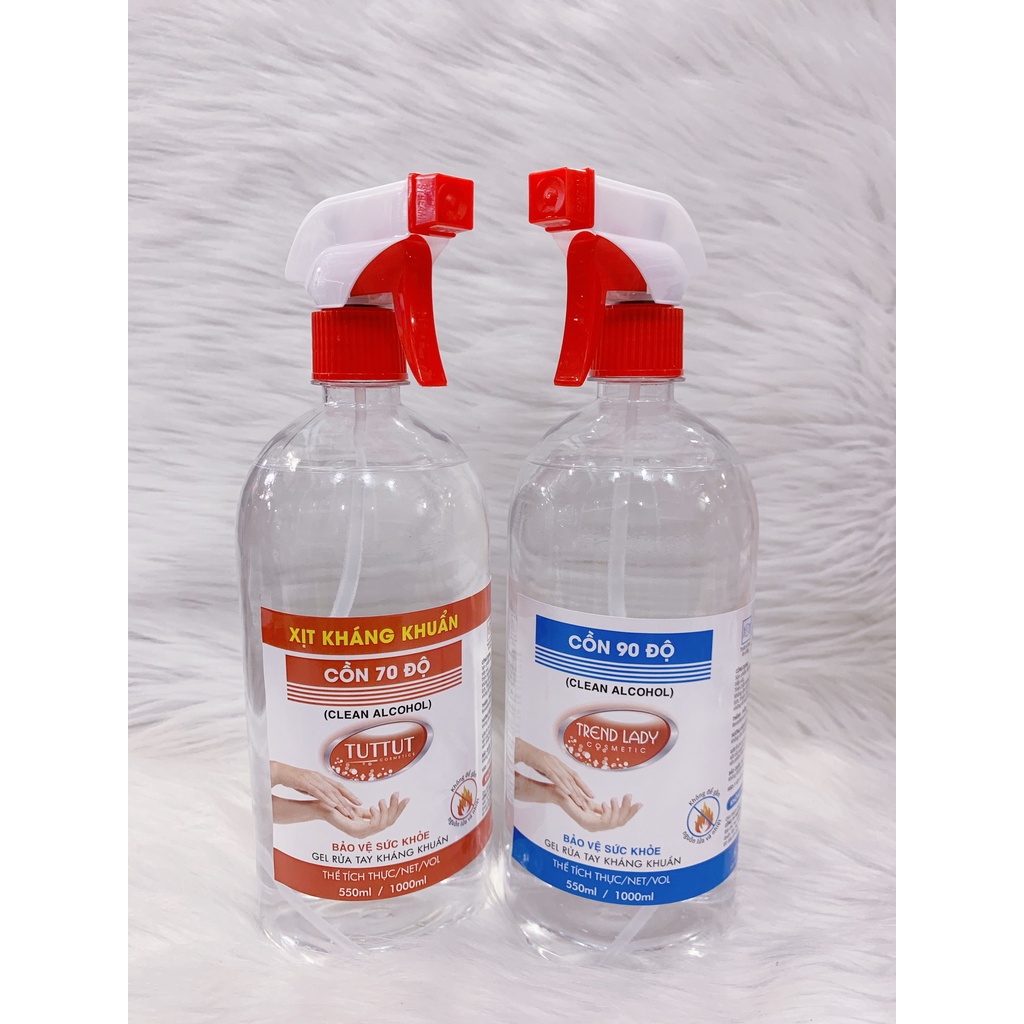 Cồn y tế 70/90 độ (500ml/1000ml) - Sát Khuẩn