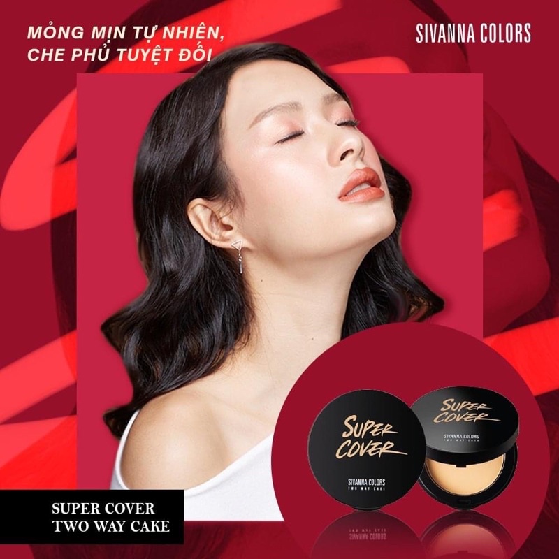 Phấn Nền Sivanna Super Cover Kiềm Dầu Thái Lan Chính Hãng