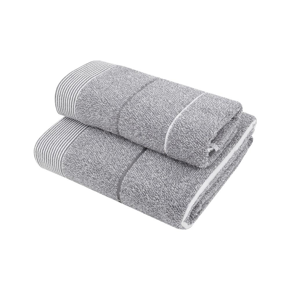 HomeBase HLS Bộ 2 khăn cotton CELON W140xD1xH70 Cm màu xám