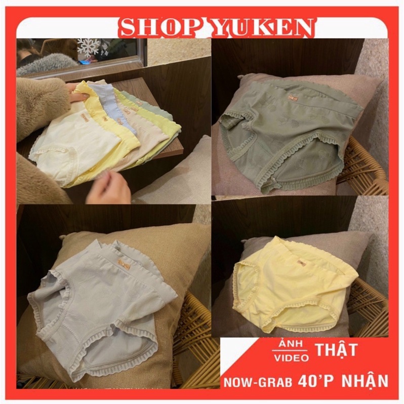 ♥️ Hàng Mới Về ♥️{ Combo Set 5 Cái} Quần lót nữ  Chất cotton dệt kim co dãn 4 chiều Q0027