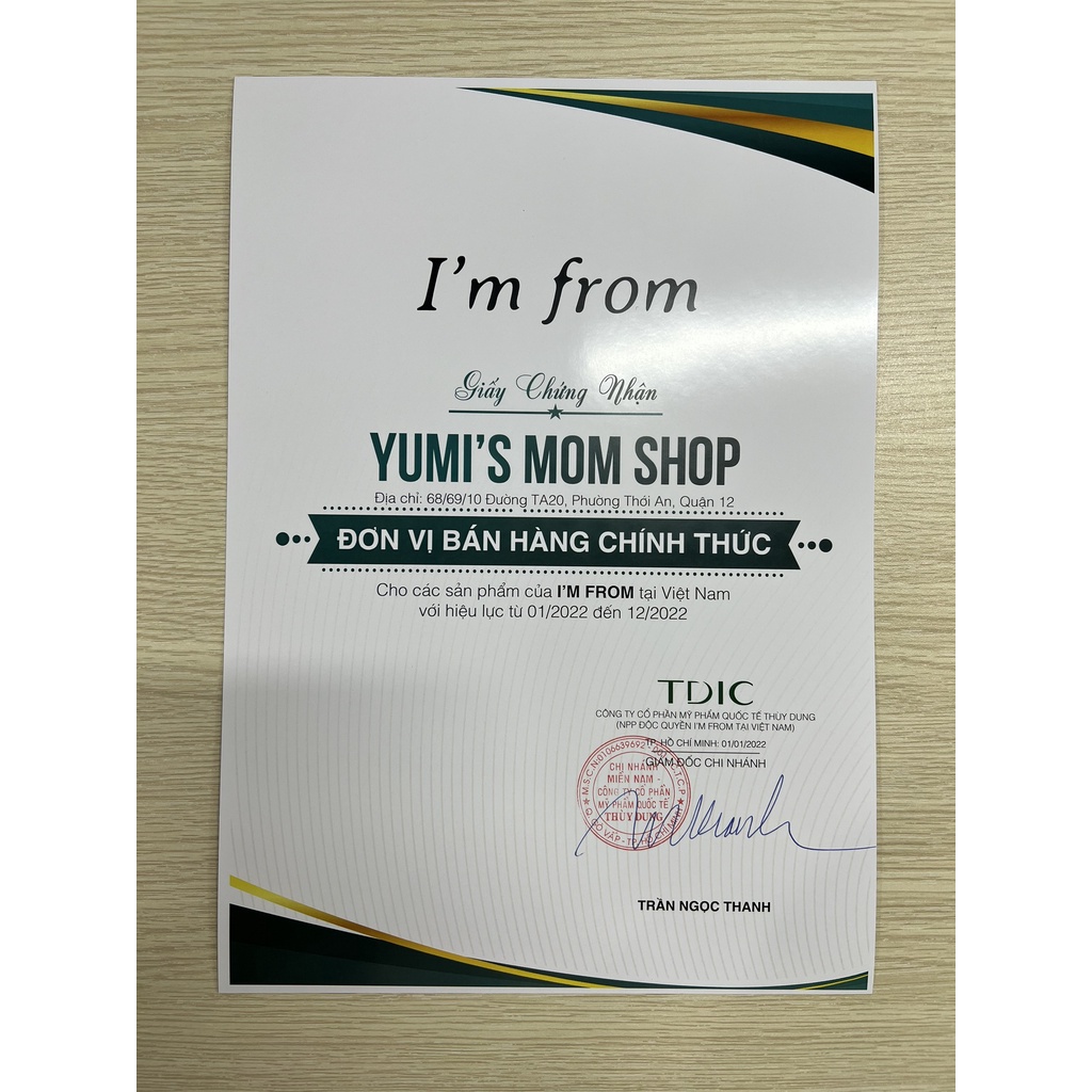 Tinh Chất I'm From Chống Lão Hoá Và Tăng Độ Đàn Hồi Cho Da I'm From Ginseng 30ml