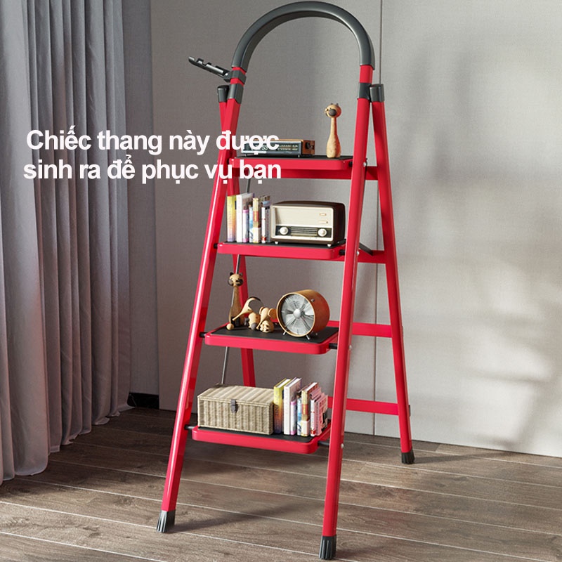 Mở thang Thép carbon gấp gia đình Thang gấp gia đình bằng thép carbon dày xương cá cầu di động bậc trong nhà đa chức