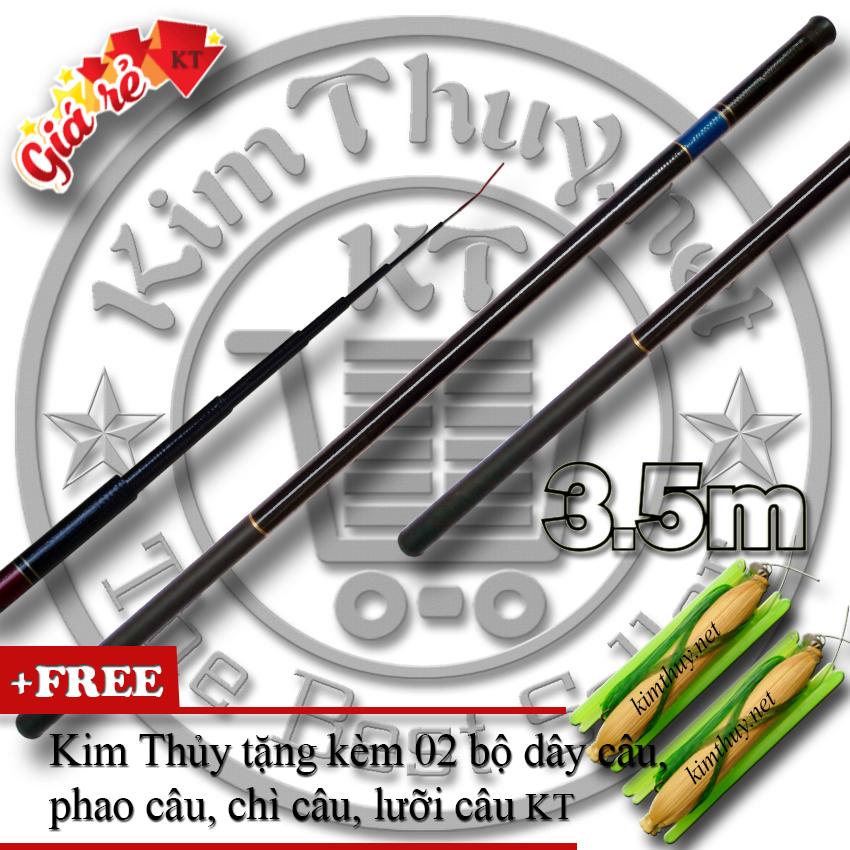 Cần Câu Tay Giá rẻ KT-CTGR-A 3.5m (*Kim Thủy) + Tặng kèm 2 bộ dây câu, phao câu, chì câu, lưỡi câu