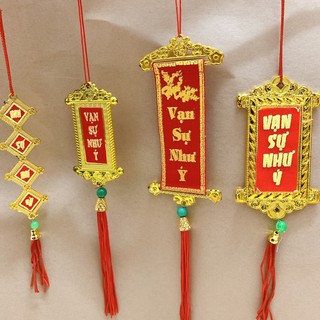 [Được chọn mẫu] Dây Treo Chữ Vạn Sự Như Ý, Trang Trí Tết,Cây Mai, Đào, Quất Nhà Cửa Đón Tết Tân Sửu
