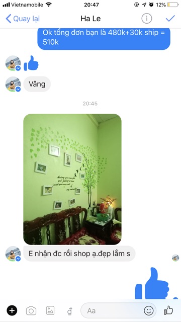 Tranh dán tường mica 3d cây tình nhân xanh trang trí phòng khách, phòng ngủ