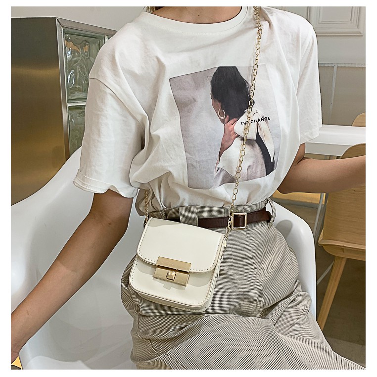 [Hàng có sẵn] Túi đeo chéo mini nữ Ulzzang Quảng Châu TX50