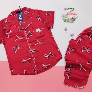 Đồ bộ piyama satin lụa(ảnh thật 100%)