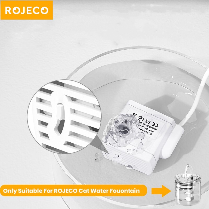 Máy bơm bình uống nước ROJECO thay thế chuyên dụng dành cho mèo cưng