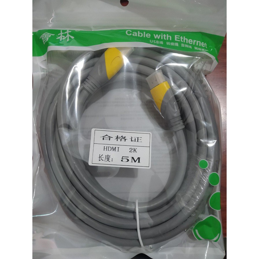 Cáp tín hiệu hdmi xám dài 1.5m -3m-5m 19+1 chuẩn 4k, chất lượng cao