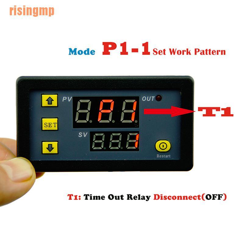 Module relay hẹn giờ màn hình kỹ thuật số DC 12V 20A 1500W 0-999h