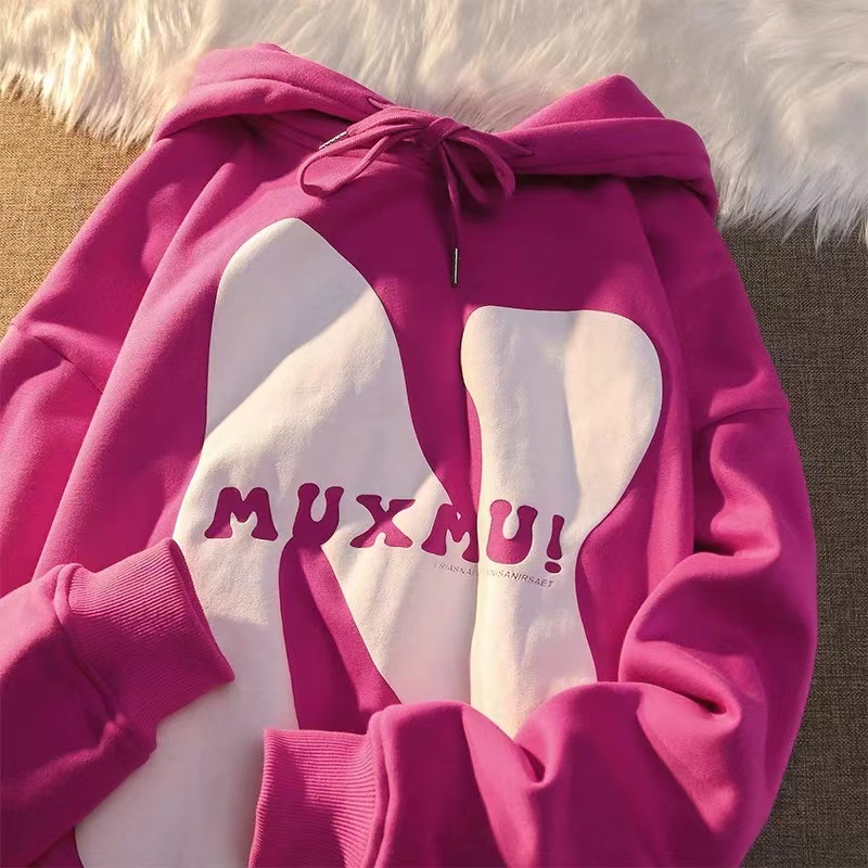 NRVP Áo Hoodie Tay Dài Oversize In Họa Tiết Phong Cách Hàn Quốc Kiểu Mới Cho Nam / Nữ