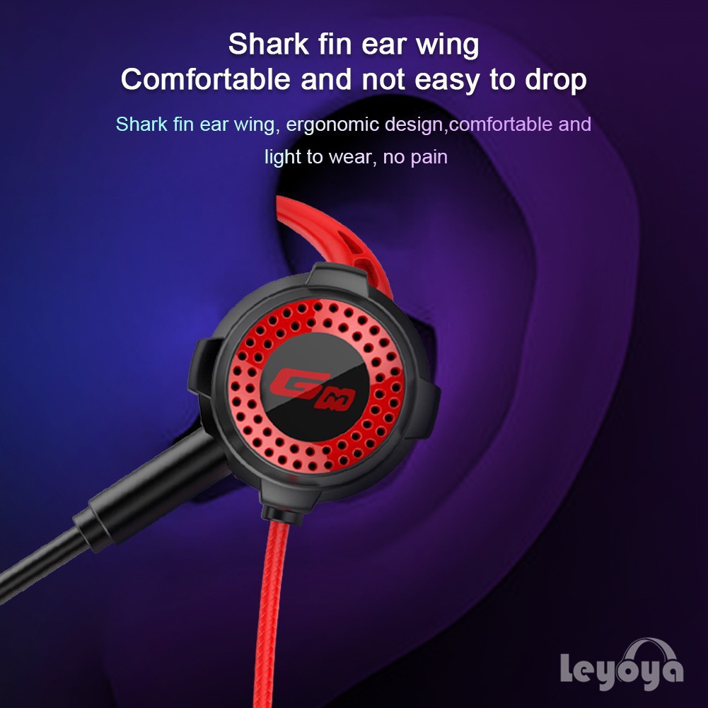 Tai nghe gaming có mic cho điện thoại Leyoya G8 chơi game PUBG mobile / FF / ROS / Tốc chiến