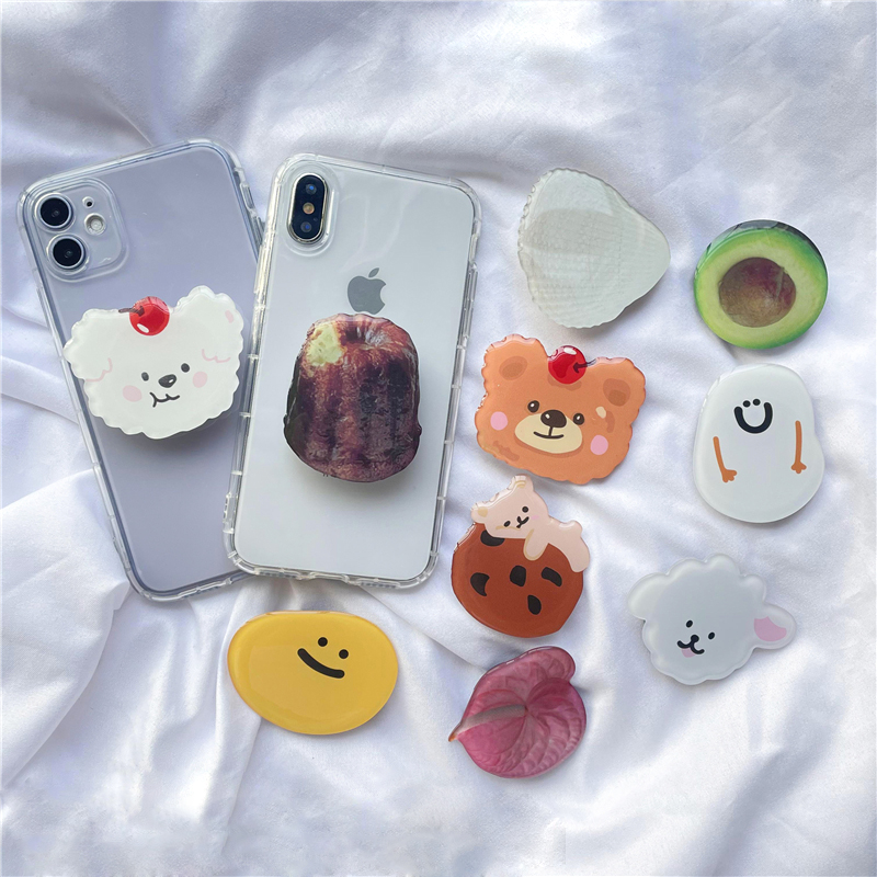 POPSOCKET Trơn Giá Đỡ Điện Thoại Kiểu Dáng Hoạt Hình Xinh Xắn Dễ Thương GRIPTOK