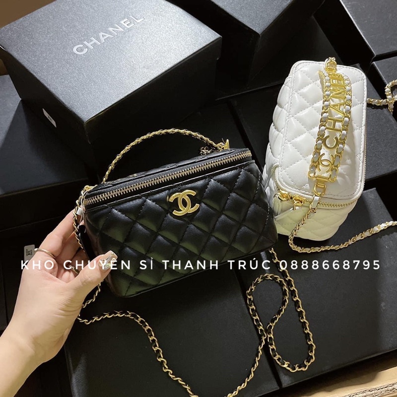 Túi cốp trần ô da mềm quai sắt C mini size 17cm siêu hot 2022
