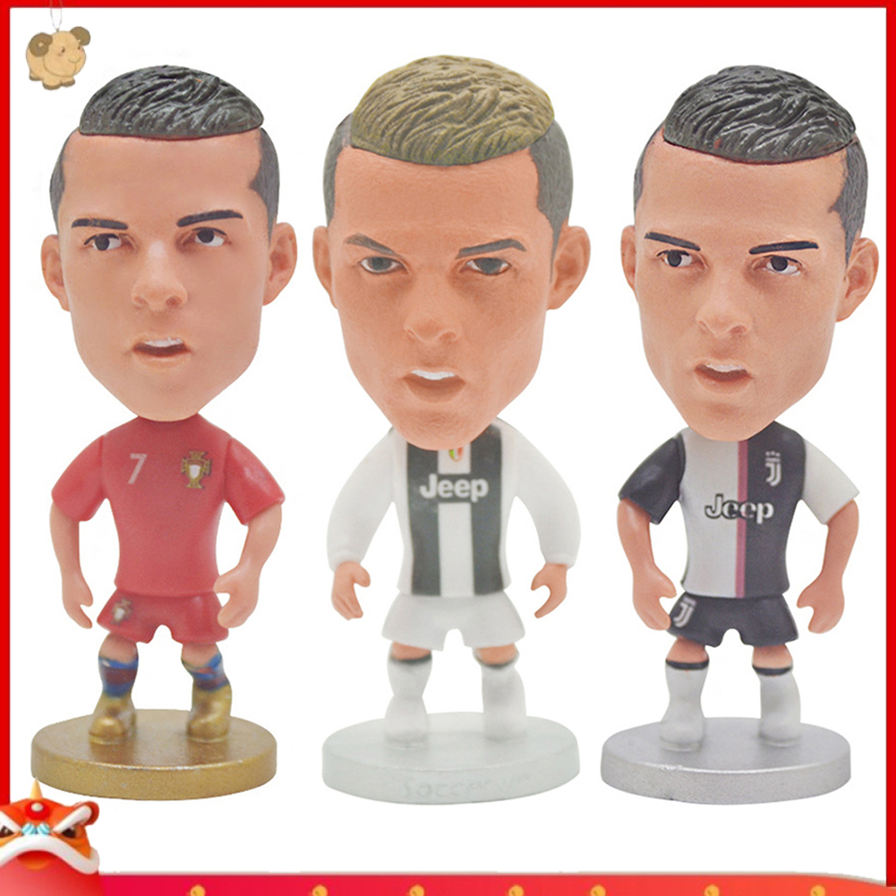 Mô hình cầu thủ đá banh 2018 Juv 7 Cristiano Ronaldo bằng nhựa PVC