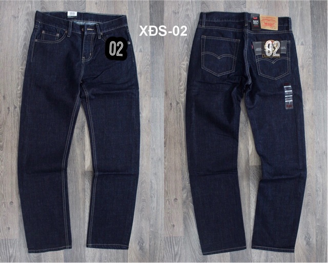 Quần jean nam VNXK LE.VIS xanh đen cao cấp - ống suông - Co giãn nhẹ hợp thời trang 2019 | BigBuy360 - bigbuy360.vn