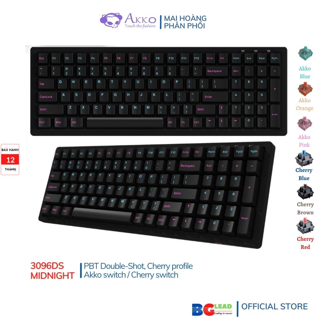 Bàn phím cơ 🎮 AKKO 3096 Midnight  Sản phẩm hot của AKKO - Mai Hoàng phân phối vào bảo hành