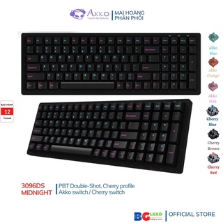 Bàn phím cơ 🎮 AKKO 3096 Midnight (Akko & cherry sw) Sản phẩm hot của AKKO - Mai Hoàng phân phối vào bảo hành