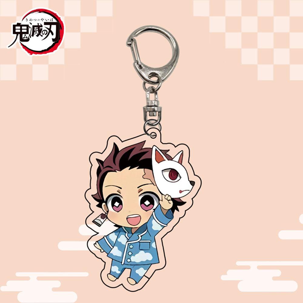 Móc Chìa Khóa Bằng Acrylic Hình Tanjirou Inosuke Kyoujurou