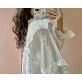 Áo babydoll viền ngang 2 màu tiểu thư