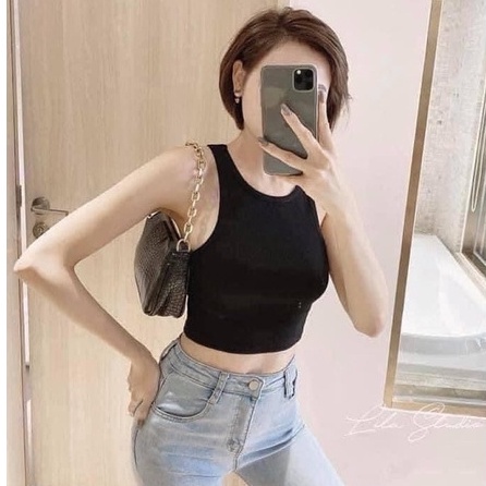 Áo thun ba lỗ trơn nữ sách nách kiểu crotop ôm body nhiều màu lạ mắt