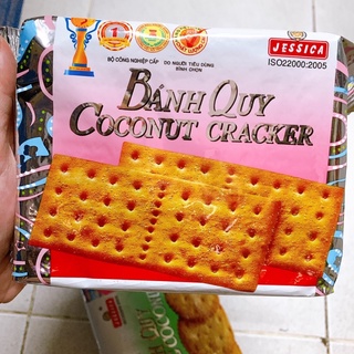 Bánh quy dừa Jessica bạc( tròn&vuông)